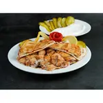 Arabic Chicken Shawarma With French Fries And Salad